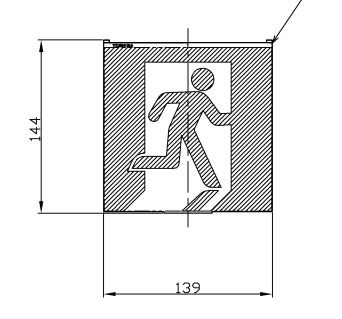 Ｃ級高輝度避難口表示板