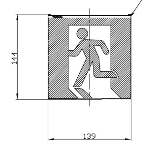 Ｃ級高輝度避難口表示板