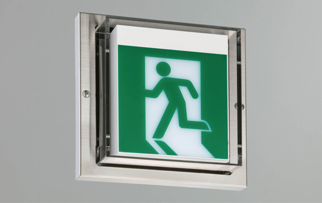 防湿防雨壁直付片面誘導灯