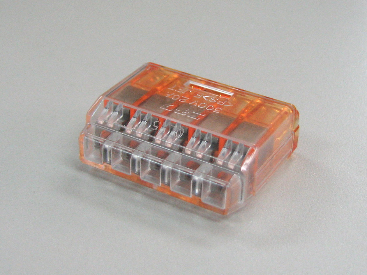 差込型電線コネクター　橙透明（５０ＰＣＳ／１）