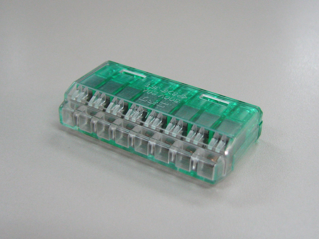差込型電線コネクター　緑透明（２０ＰＣＳ／１）