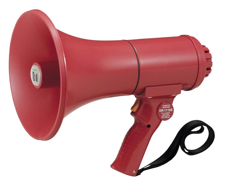 防滴メガホン　１５Ｗ　サイレン音付