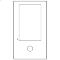 Ｄ／小型ロビーパネル　アルミ・ブラック