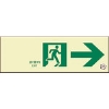 ユニット　蓄光式誘導標識　室内通路　右矢印