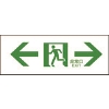 日本緑十字社　避難誘導標識　室階通路　両矢　（０６５３０４）