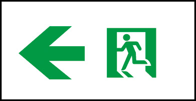 床埋込通路２：１左矢印