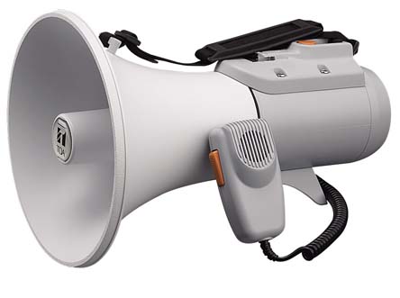 ショルダーメガホン　１５Ｗホイッスル音付