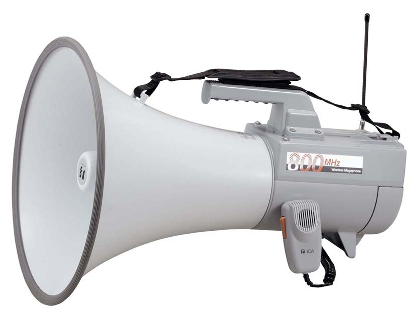 ワイヤレスメガホン　３０Ｗホイッスル音付