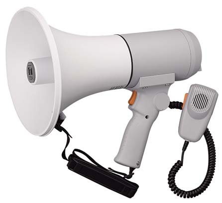 ハンドル付ショルダーメガホン　１５Ｗ
